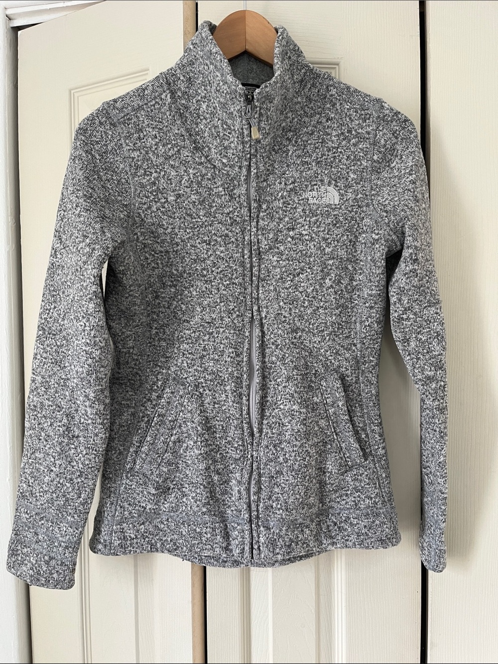 The North Face Heather Gray Full-Zip Women's Fleece Jacket